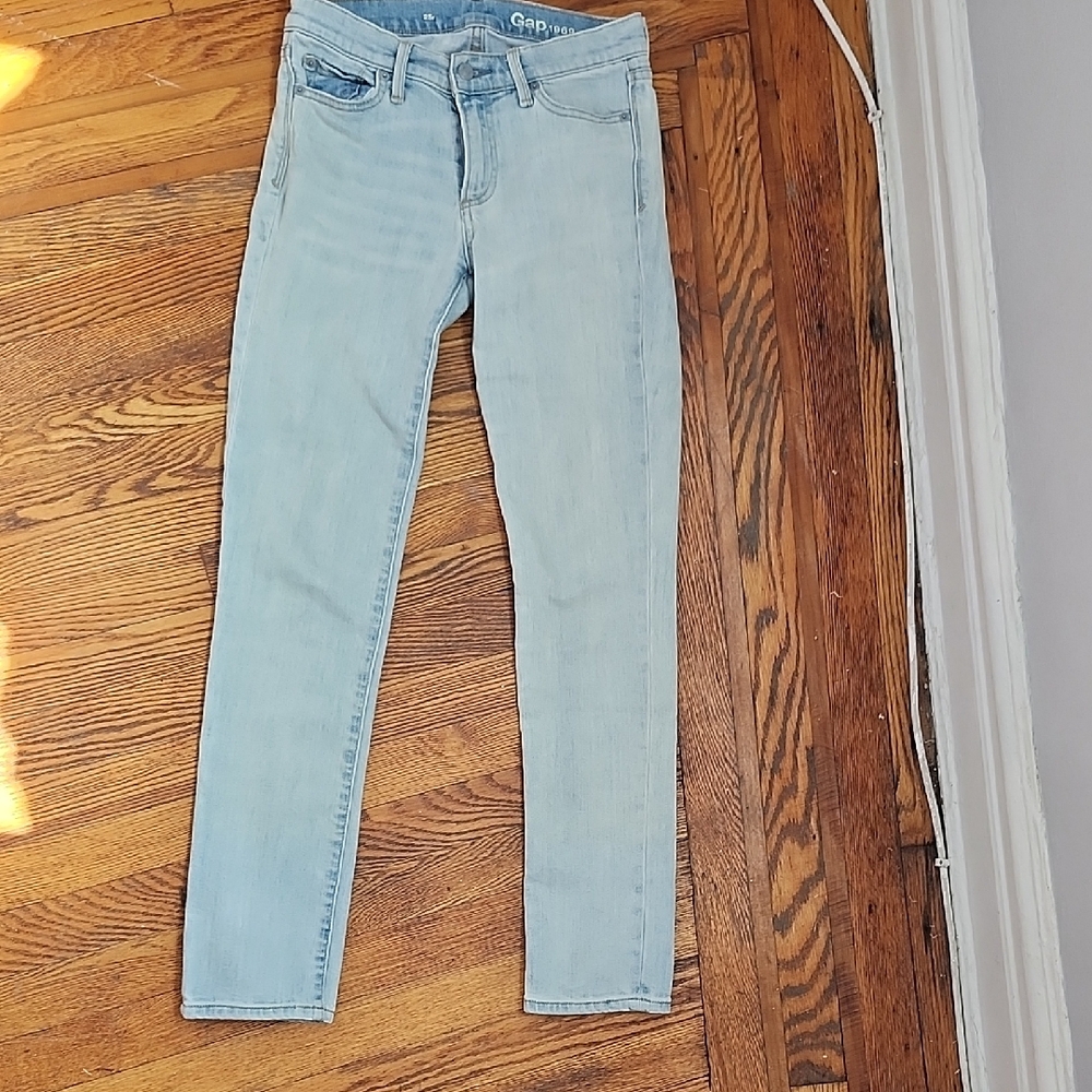 GAP 1969 Women's Light Blue Denim  Skinny Jeans 25